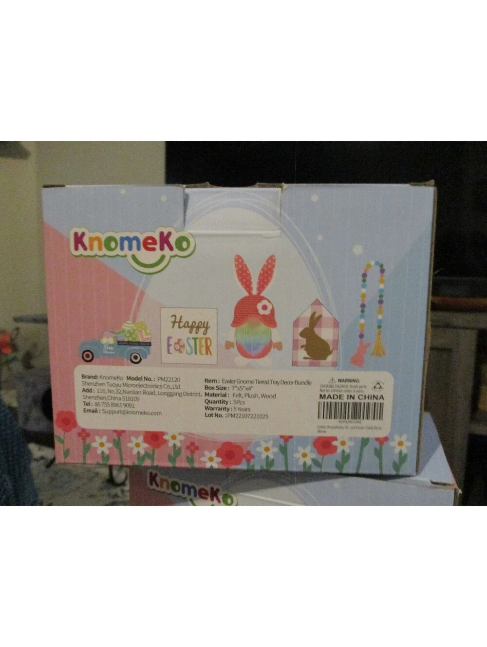 Knomeko Happy Easter Decor Set (Boxed) - Lot of 2